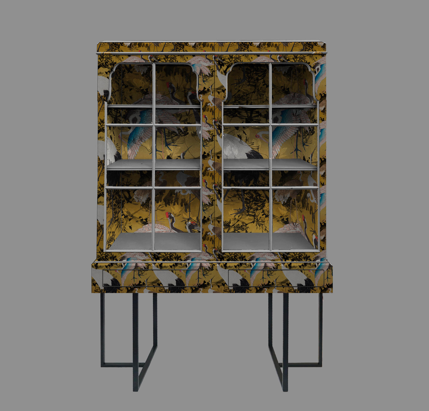 Small vintage display cabinet ready for customisation