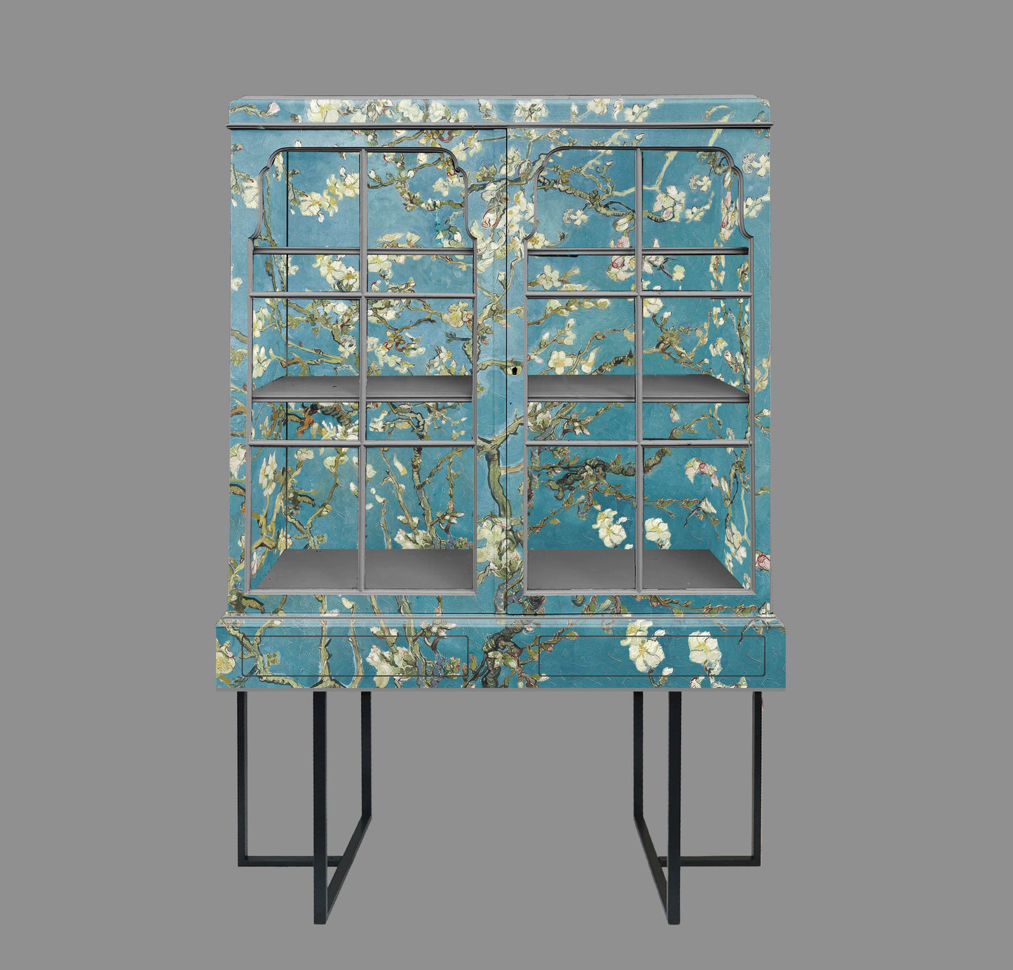 Small vintage display cabinet ready for customisation