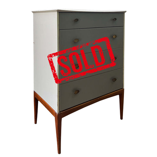 Vintage Mid-century chest of drawers ready for customisation