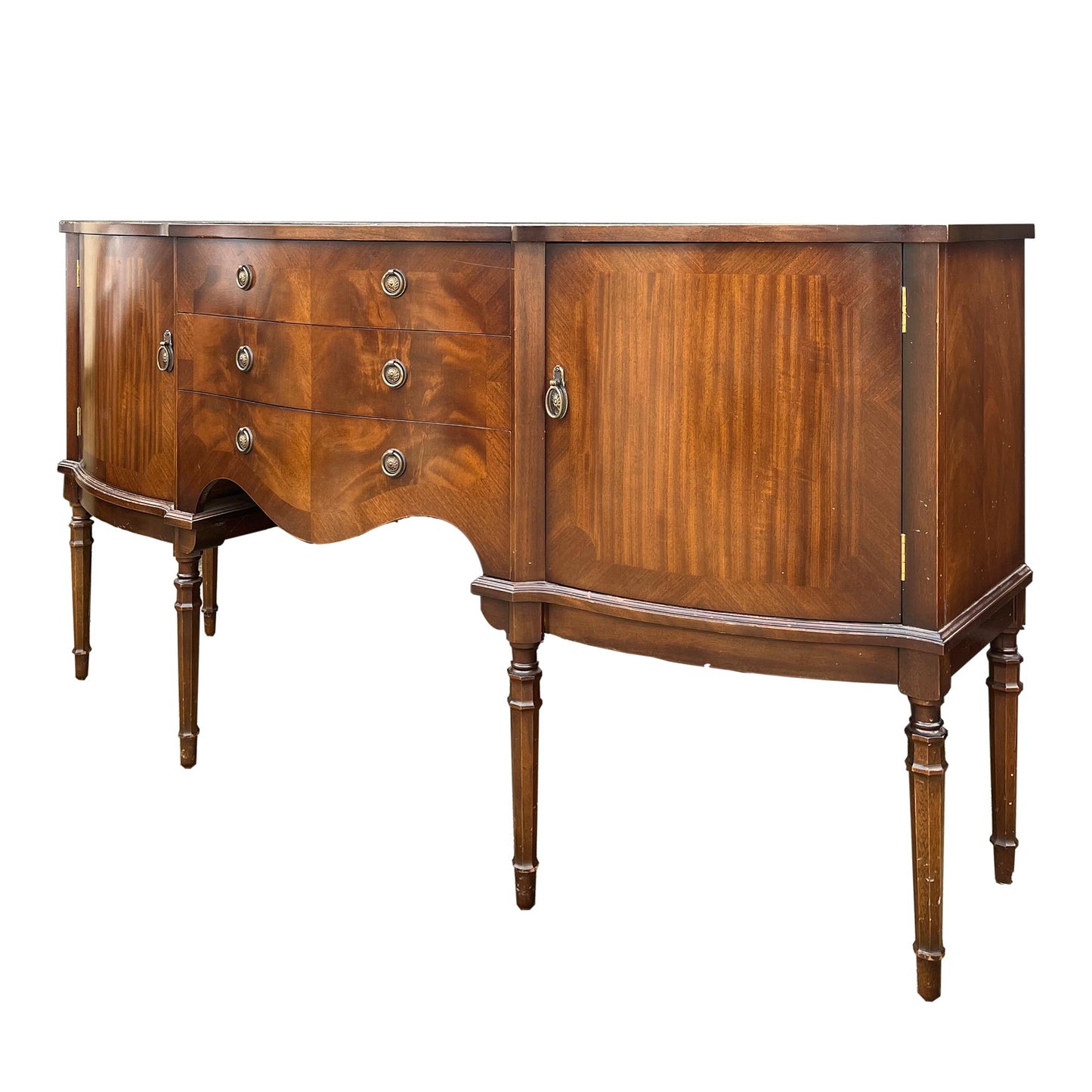 Vintage Strongbow serpantine sideboard ready for customisation