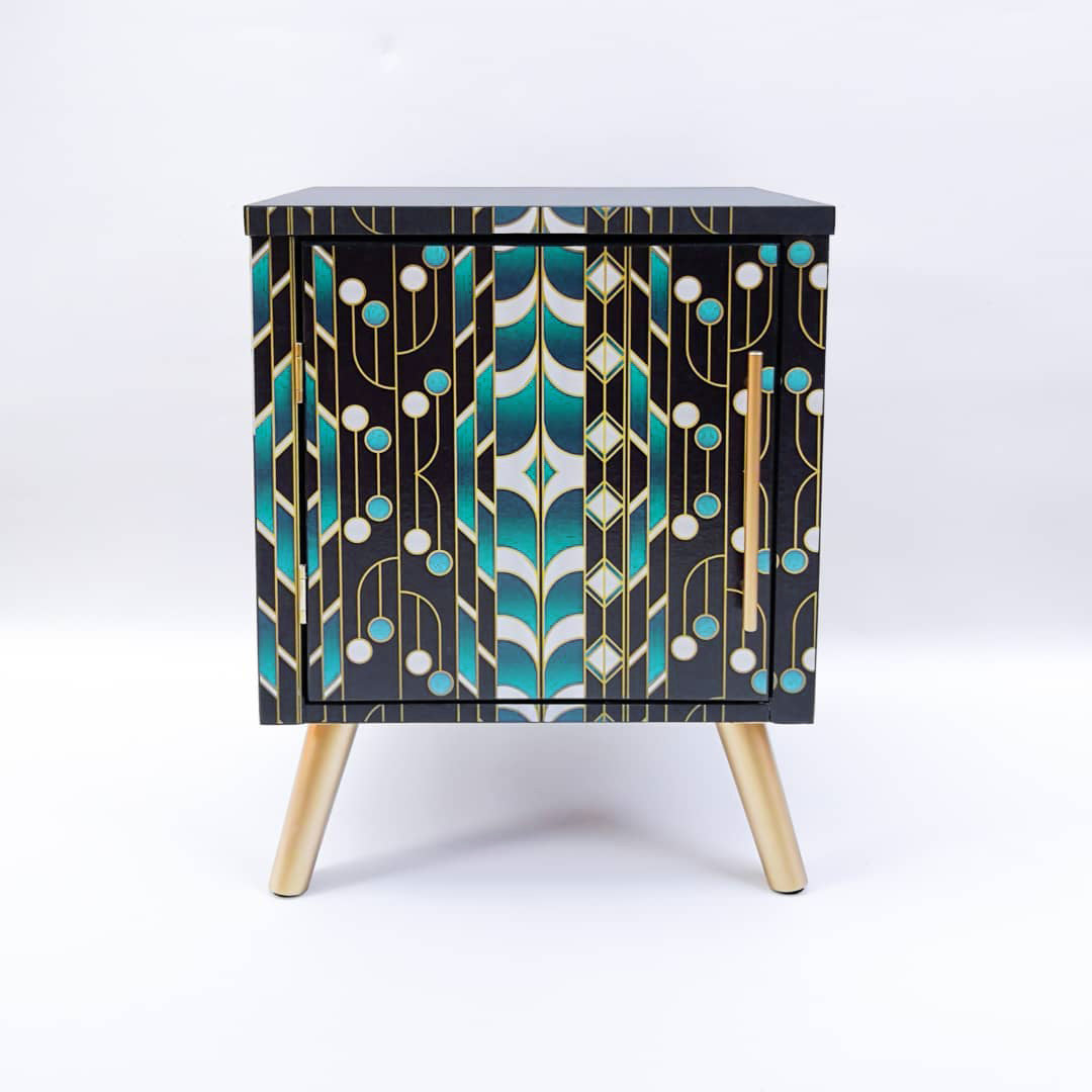 Oriental Style Bedside Table
