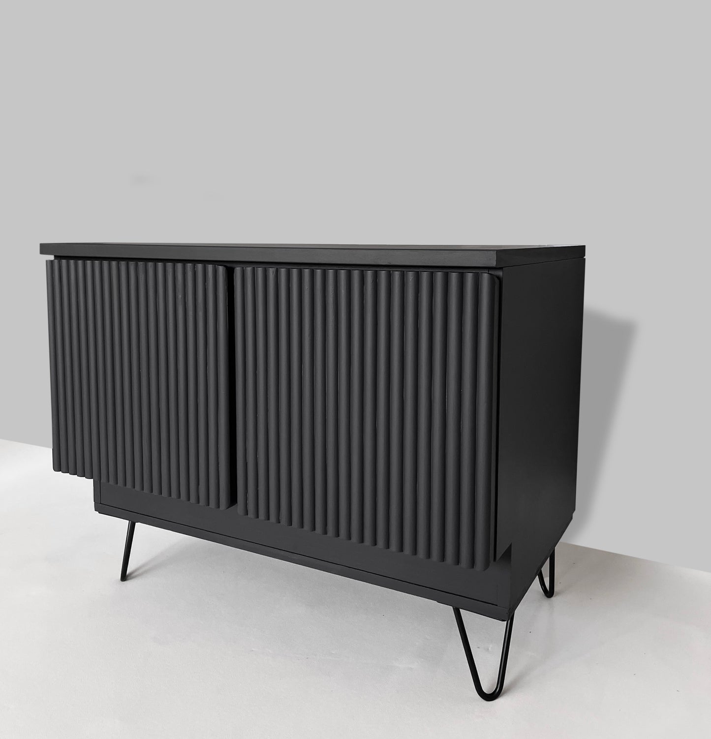 Grey painted sideboard