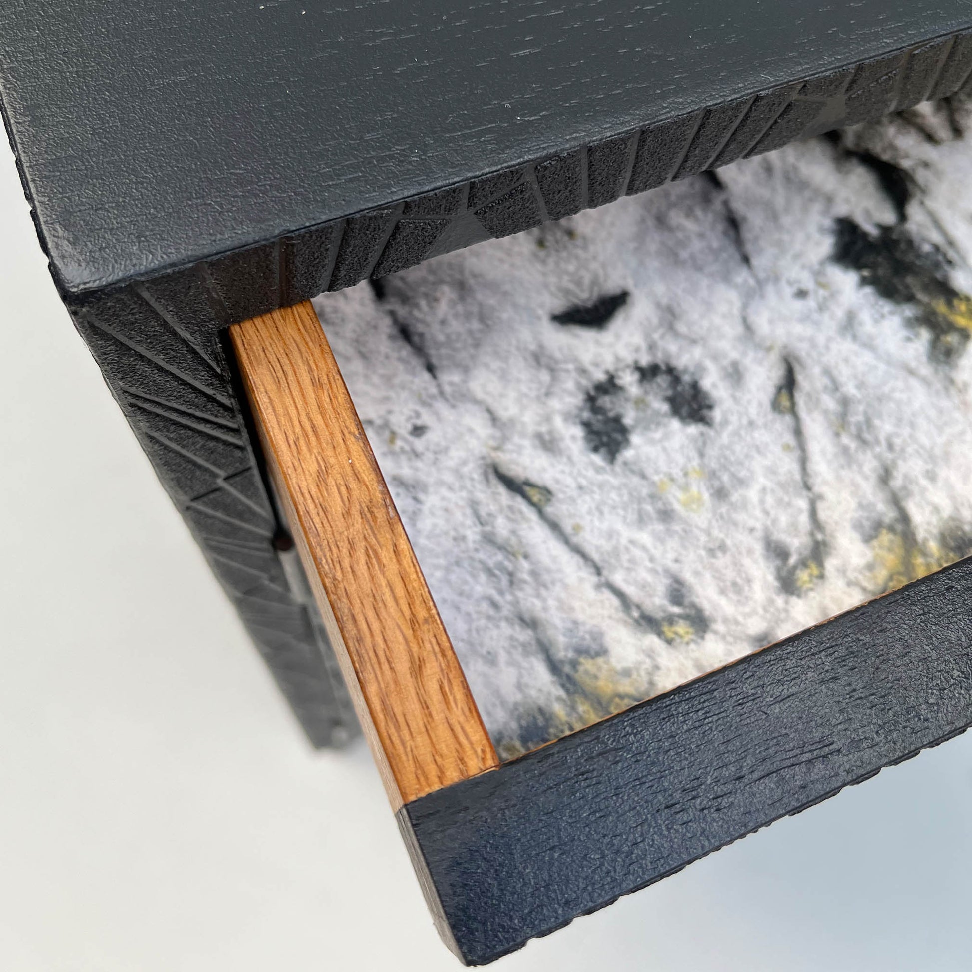 Painted Vintage Oak Cabinet