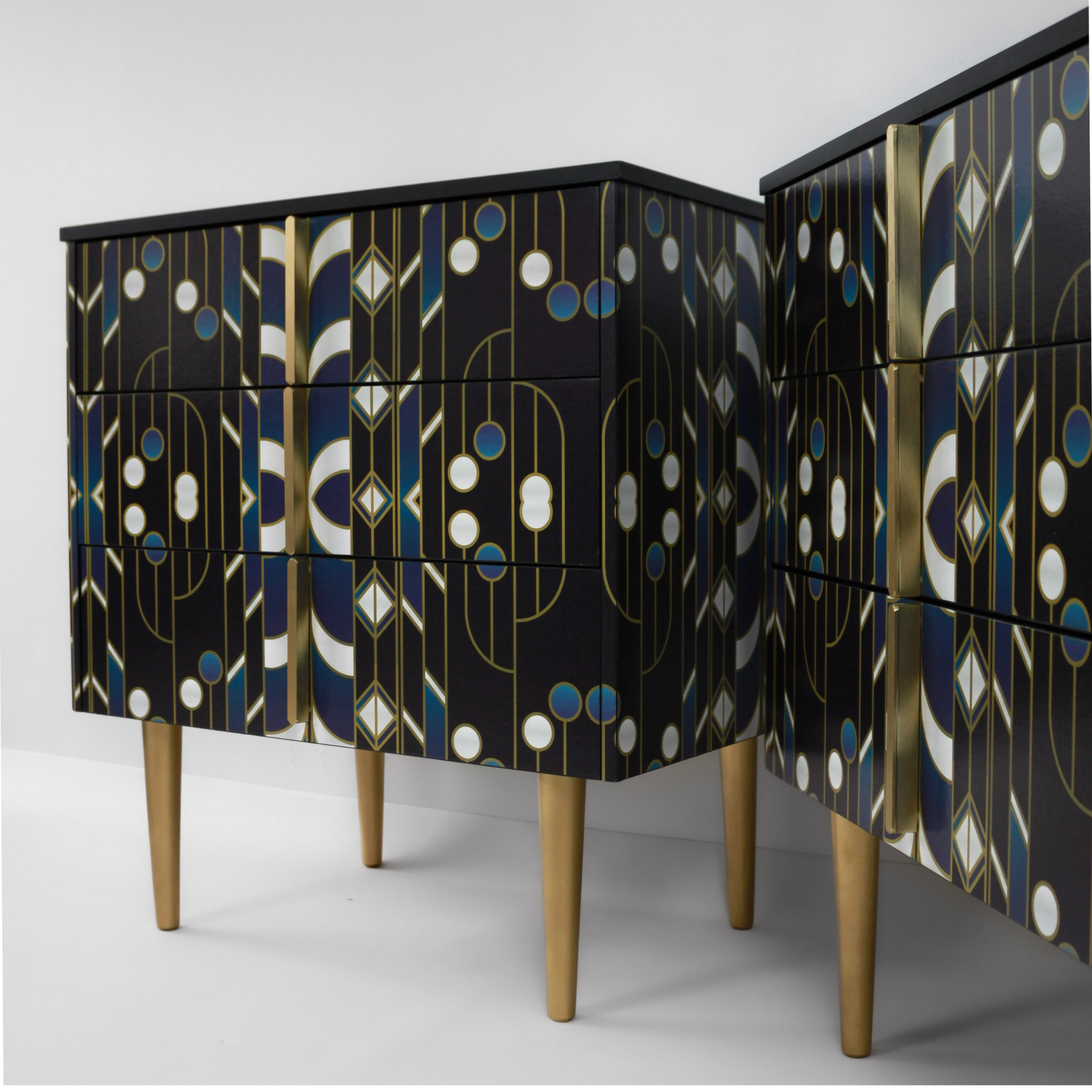 Geometric Oriental Drawers