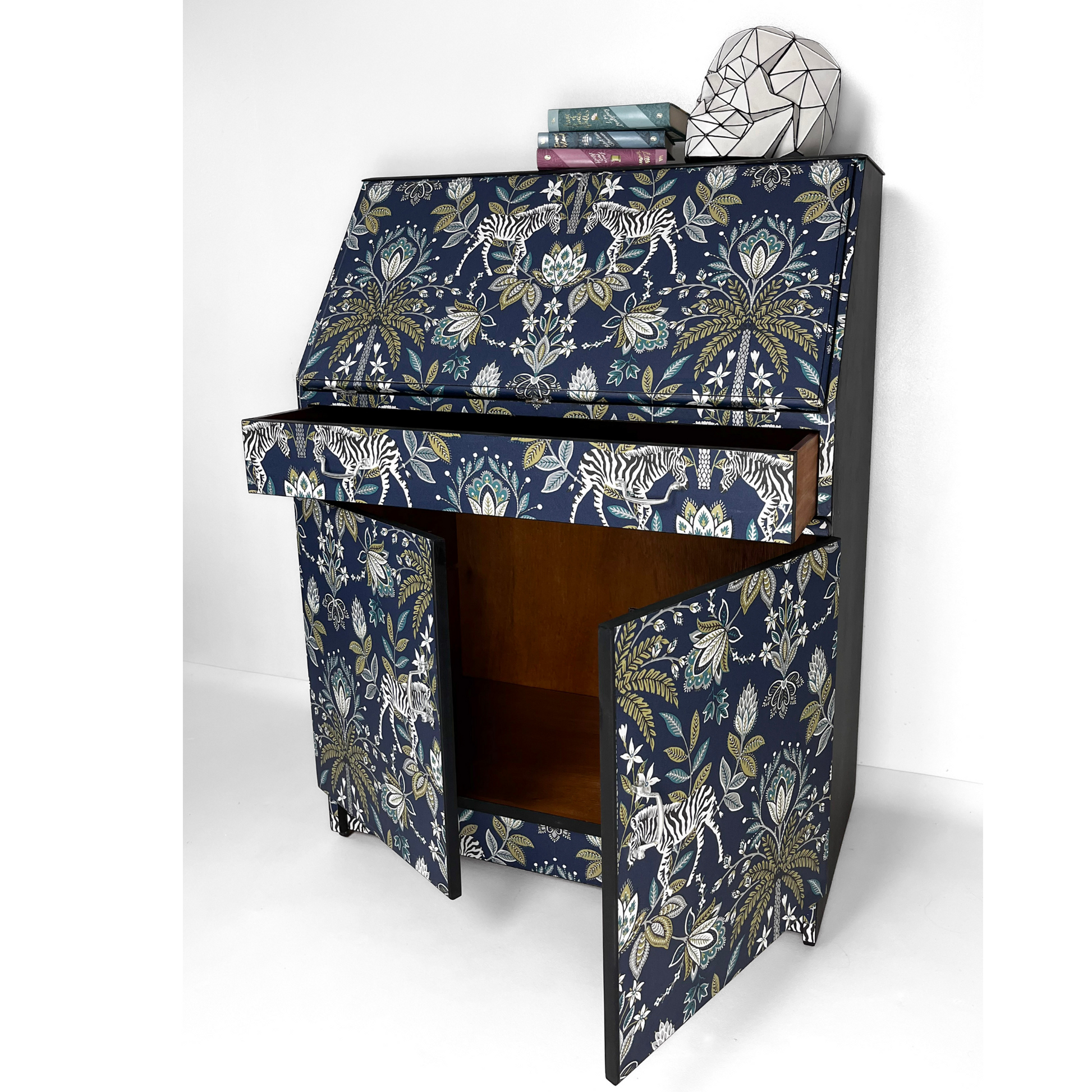 Black Painted Bureau