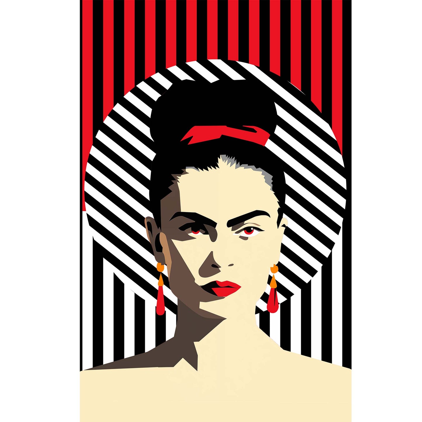 POP ART poster of Frida Kahlo