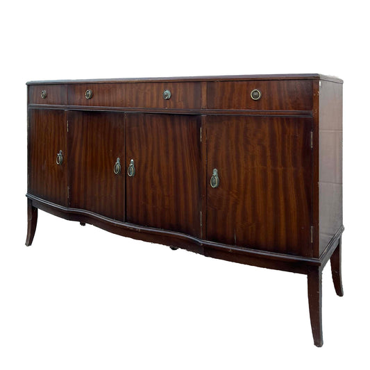 Vintage Strongbow Mahogany Serpentine  Sideboard